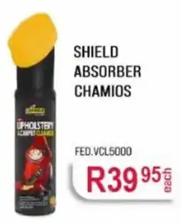 AutoZone Shield Absorber Chamios Upholstery Carpet Cleaner offer