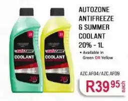 AutoZone AutoZone Antifreeze & Summer Coolant offer