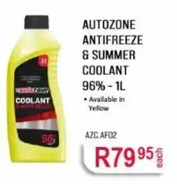 AutoZone AutoZone Antifreeze & Summer Coolant offer