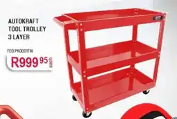 AutoZone Autokraft Tool Trolley 3 Layer offer