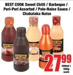 Boxer BEST COOK Sweet Chilli / Barbeque / Peri-Peri Assorted / Pele-Naise Sauce / Chakalaka Naise offer