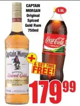 Boxer Captain Morgan Spiced Gold Rum offer
