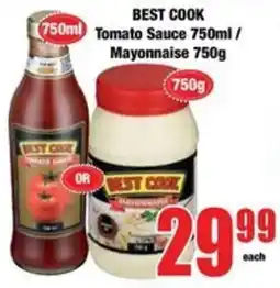 Boxer BEST COOK Tomato Sauce / Mayonnaise offer