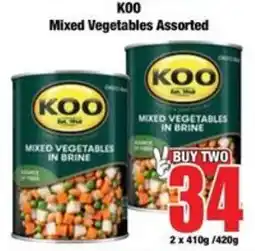 Boxer KOO Mixed Vegetables Assorted offer