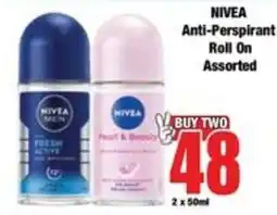 Boxer NIVEA Anti-Perspirant Roll On Assorted offer