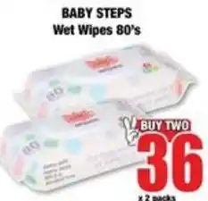 Boxer Baby Steps Wet Wipes 80's offer