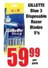 Boxer Gillette Blue 3 Disposable Razor Blades offer