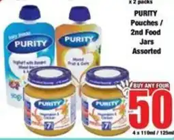 Boxer PURITY Pouches / 2nd Food Jars Assorted offer