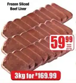Boxer Frozen Sliced Beef Liver offer