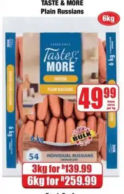 Boxer Taste & More Plain Russians offer