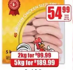 Boxer Frozen Chicken Sizzle Eds offer