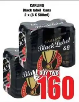 Boxer CARLING Black Label Cans offer