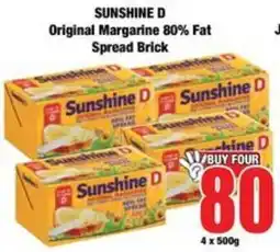 Boxer Sunshine D Original Margarine Spread Brick offer