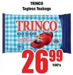Boxer TRINCO Tagless Teabags offer