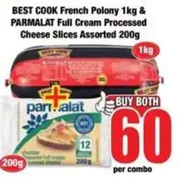 Boxer BEST COOK French Polony & PARMALAT Full Cream Processed Cheese Slices Assorted offer