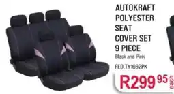 AutoZone AUTOKRAFT POLYESTER SEAT COVER SET offer