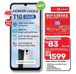 Pick n Pay Honor Choice T10 32GB offer