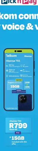 Pick n Pay Hisense T55 offer