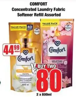 Boxer Comfort Concentrated Laundry Fabric Softener Refill Assorted offer