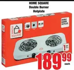 Boxer HOME SQUARE Double Burner Hotplate offer