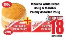 Boxer Mbakh0 White Bread & MAMA'S Polony Assorted offer