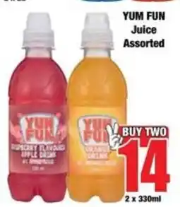 Boxer YUM FUN Juice Assorted offer