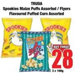 Boxer TRUDA Spookies Maize Puffs Assorted / Flyers Flavoured Puffed Corn Assorted offer