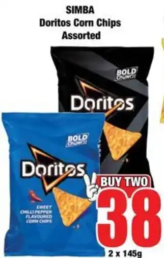 Boxer Doritos Corn Chips Assorted offer