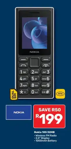 Pick n Pay Nokia 105 32MB offer