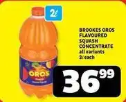 Usave Oros - flavoured squash concentrate offer