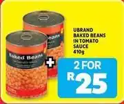 Usave Baked beans in tomato sauce offer