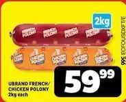 Usave French/ chicken polony offer