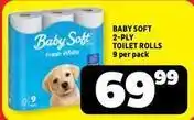 Usave Baby soft - 2-ply toilet rolls offer