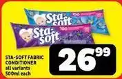 Usave Sta-soft - fabric conditioner offer