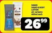 Usave Dawn - hand & body lotion offer