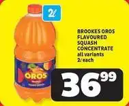 Usave Brookes - flavoured squash concentrate offer