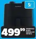 Usave Black manual air fryer offer