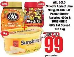 Boxer Cat - smooth apricot jam & peanut butter & fat spread offer
