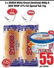 Boxer Boxer - white bread & fat spread tub offer