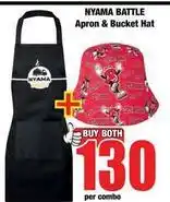 Boxer Apron & bucket hat offer