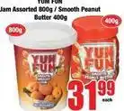 Boxer Jam assorted / smooth peanut butter offer