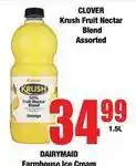 Boxer Clover - krush fruit nectar blend offer