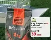 Makro Camp master - 4 kg briquettes or charcoal (427858 427934) offer