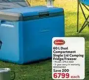 Makro Snomaster - 60 l dual compartment single lid camping fridge/freezer offer