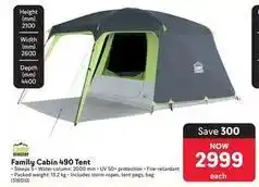 Makro Family cabin 490 tent offer