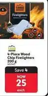 Makro Camp master - 4-piece wood chip firelighters 200 g offer
