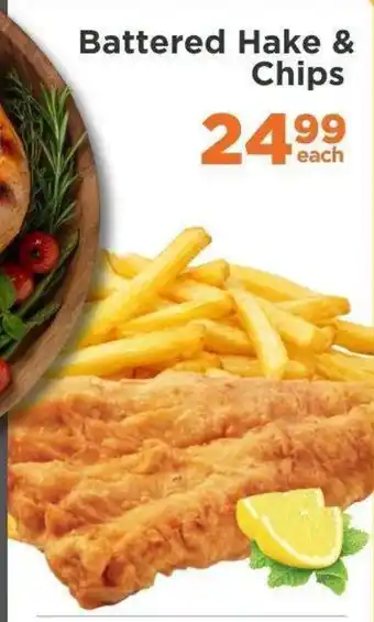 Battered Hake & Chips