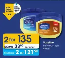 Clicks Vaseline Petroleum Jelly offer