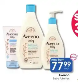 Clicks Aveeno Baby Toiletries offer