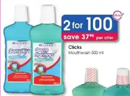 Clicks Clicks Mouthwash offer